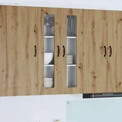 vidaXL Stenska kuhinjska omarica z vrati Umetni hrast 60 x 31 x 100 cm