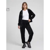Sinsay - Velur pantalone sa ranflama - crno