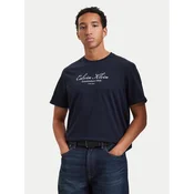 Calvin Klein Jeans Majica Script LV04RH830G Mornarsko modra Regular Fit