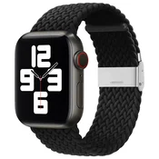 Najlonski pas Techsuit W032 za Apple Watch (42/44/45/46/49mm) - črn