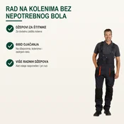 Tekton Pro Radni polukombinezon Hammer, Tamnosivi