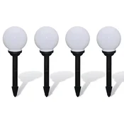 Vidaxl Zunanje svetilke za osvetlitev poti 4 kosi LED 15 cm s konico