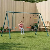 vidaXL Zunanji swing komplet večbarvno 330 x 185 x 185 cm Jeklo in PE