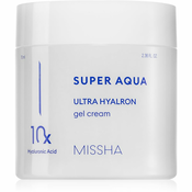 Missha Super Aqua 10 Hyaluronic Acid lahka vlažilna gel krema za občutljivo in netolerantno kožo 70 ml