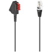 HAMA Hama DSL priključni kabel [1x moški konektor TAE-F - 1x RJ45 vtič 8p2c] 3 m črna, (20411214)
