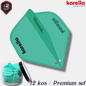 KARELLA/Ultimo Flights - 200 mikronov/12 kos/profi peresa za pikado/turquoise