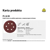 KLINGSPOR Samolepilna brusna plošča PS18EK 150 mm gr. 220 GLS3 50 kosov.