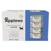Applaws Fish Selection Konzerva za macke, izbor riba u temeljcu 24 x 70 g
