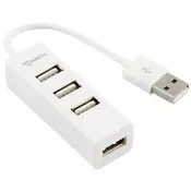 USB 2.0 HUB 4port beli