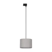 Luster na sajli za 3-fazni TRACER šinski sistem 1xE27/15W/230V, precnik 30 cm, crna/siva