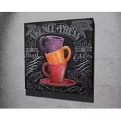 Wallity Dekorativna slika na platnu, 45x45cm, Šarena