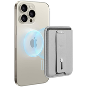 Magnetna denarnica ESR HaloLock MagSafe - žep za kartice iz umetnega usnja z vgrajenim magnetom - natural titanium