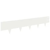 Vidaxl Robovi trave 30 szt. 100 x 20 cm Jeklo Bela