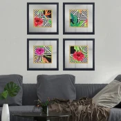 WALLXPERT Dekorativna slika u okviru (4 komada) CAM617140001