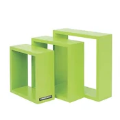 Minecraft Stenski Regal Minecraft, Zelena, 3-Delni