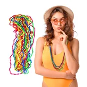 Northix Barvita biserna ogrlica neon set 30 kosov