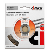 Cimco Cimco Diamanttrennscheibe D=125mm 208754: Cimco diamantna rezalna plošča premera 125mm 208754., (20786562)