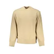 CALVIN KLEIN MEN'S BEIGE ZIPLESS SWEATSHIRT