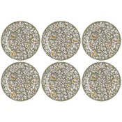Casa Padrino luxury ceramic plates set of 6 olive green A 32 cm - Made in Italy