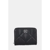 Calvin Klein Denarnica Quilted Flap Zip Around LV04F1124G Črna