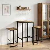 vidaXL Barski stol 2 pcs Artisan hrast 40 x 32 x 64 cm Inženirski les