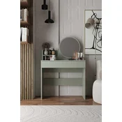 Hanah Home Sto za šminkanje Harmony Mini Round, 90 x 40 x 133 cm, Zeleni