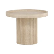 Klubska mizica Dallas 4922 Bež, 45cm, MDF plošča, Okrogla