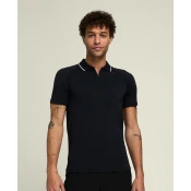 Moška majica Wilson  M Team Seamless Polo 2.0 Black  L