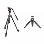 Manfrotto Video SET MK290LTA3-V 290 light kit with video head sa MTPIXIMII-B Mini tripod