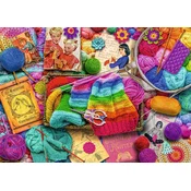 Ravensburger - Puzzle Vintage pletenje in kvačkanje - 1 000 kosov