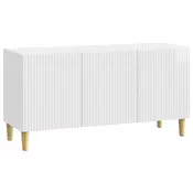 vidaXL TV omarica Bela visok sijaj 99 x 34,5 x 50 cm Inženirski les