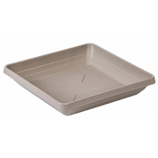 Plastia skleda kvadratna Lotus - taupe 16 x 16