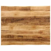 Ploca stola s prirodnim rubom 100x80x3,8 cm Masivno drvo, neobradeni mango