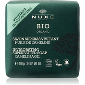 NUXE Bio Organic Invigorating Superfatted Soap Camelina Oil nježan i ucinkovit cvrsti sapun za tijelo i lice 100 g