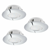 Eglo 95808 - Komplet 3x LED ugradnih stropnih svetala PINEDA LED/6W/230V