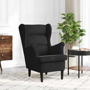 vidaXL vidaXL fotelj Črna 92 x 71 x 91 cm Žamet, (5000133202)