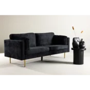 Venture Design 3-sedežni kavč Boom 90x84x203 cm črn