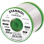 Stannol Stannol KS115 spajkalna žica\, neosvinčena tuljava Sn99\,3Cu0\,7 500 g 1 mm Neosvinčena žica za spajkanje Stannol KS115 SN99Cu1 500 g 1.0 mm, (20428449)