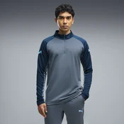PUMA IndividualLIGA Quarter-Zip Top Slim Men, Clothing, Evening Blue/Luminous Blue/Persian Blue, 3XL