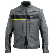 Motociklistička jakna Shot Contact Assault 2.0 sivo-fluo žuta