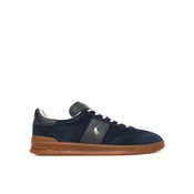 Polo Ralph Lauren za moške. 809973707002 Heritage Aera usnjene superge mornarske barve (44), Ravna stran, Čipke, Priložnostno, Mor