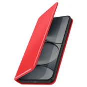 AVIZAR Preklopna torbica za Redmi Note 15 Pro 5G – predali za kartice in stojalo, Rdeča, (5000274809)