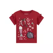 Guess Majica K6RI04 K6YW4 Rdeča Regular Fit