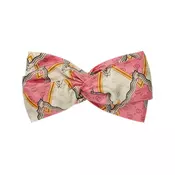 Gucci - Silk headband with snake rhombus print - women - Pink