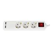 Produžni kabl 3 prikljucka/3m USB
