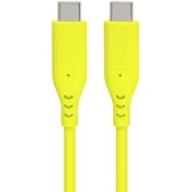 PremiumCord Silicone USB-C 60W 480Mbps Yellow 1,5 m USB kabel