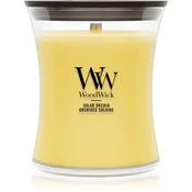 Woodwick Solar Orchid dišeča sveča z lesenim stenjem 275 g