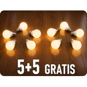 Spectrum LED LED žarnica E27, 1W, 90 lm, G45, 5+5 gratis! Farba svetla: Dnevna bela [WOJ+14449_1W]