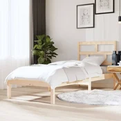 shumee vidaXL Posteljni okvir 75x190 cm masiven les