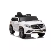 Mercedes Džip GL63 Licencirani deciji automobil na akumulator sa kožnim sedištem i mekim gumama - Beli